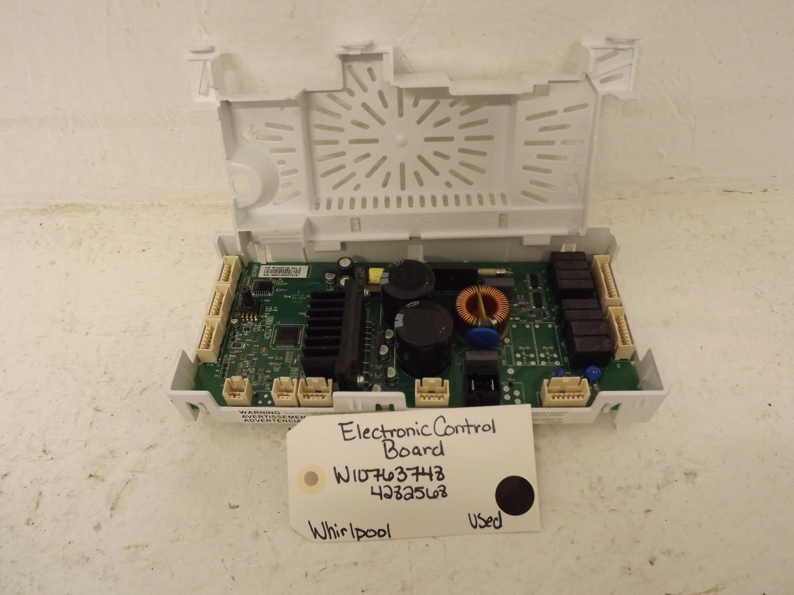 Whirlpool Washer W10763748 4282568 Electronic Control Board Used Whirlpool Washer W10763748 4282568 Electronic Control Board Used